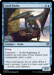 Loyal Drake 104 Uncommon - Commander Masters MTG