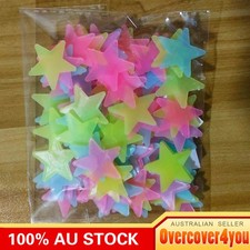 100pieces Glow In The Dark Stars Night Light Wall Stickers Decal Kids Room Home