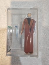 VINTAGE STAR WARS OBI WAN KENOBI 1977 SET LOOSE GRADED DARK GREY HAIR AFA 80+