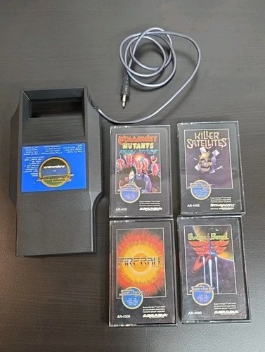 Vintage Atari 2600 Supercharger by Arcadia  W/ (4) Games Untested/Clean /AS IS