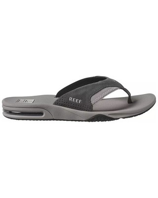 Reef Men's Fanning Suede Flip Flop Color: Grey NEW