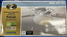 Hampton Bay Universal Ceiling Fan Light Kit Matt White Finish Raleigh