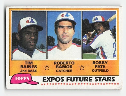 1981 Topps #479 Expos Future Stars Tim Raines RC Very Good
