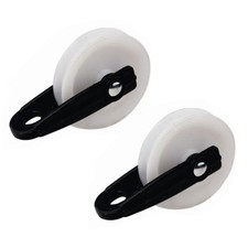 2-Pack Nylon Pulley, 2.5-inch Diameter, Outdoor Clothesline Pulley Kit