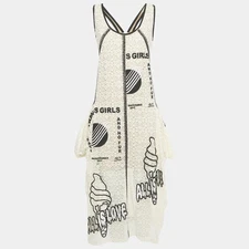 Stella McCartney White Embroidered Lace Sleeveless Long Dress M