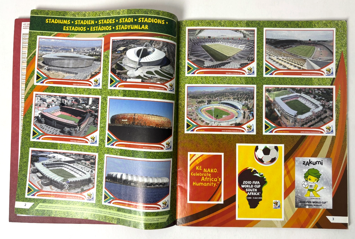 ALBUM FIFA World Cup SOUTH AFRICA 2010 PANINI MAGAZINE Complete