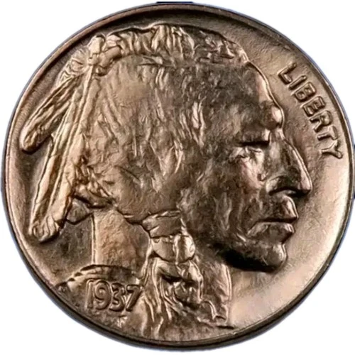 1937 Buffalo Nickel - GEM BU UNCIRCULATED/Full Horn Sharp Details  Estate Find