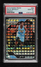 2016-17 Panini Prizm Mosaic Malik Beasley #66 PSA 10 GEM MT 13mz