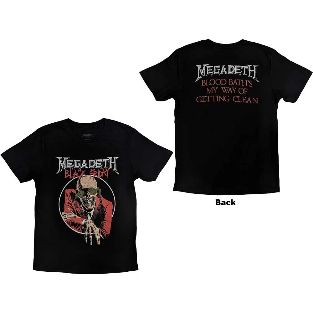MEGADETH メガデス　2011 ツアープリントTシャツ　mbt180 Megadeth T-Shirts for Men for sale - eBay