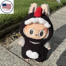 Clothes for LUFUFU Dinosaur-Themed 2PCS Plush Outfit Set - Handmade Fuzzy Fabric