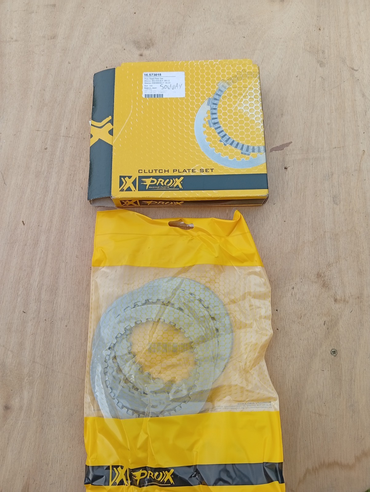Disques lisses embrayage Prox acier haute résistance Sherco 250 300