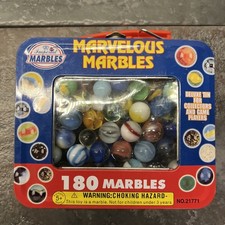 IMPERIAL MARVELOUS 180 MARBLES DELUXE SET NO. 21771 IN TIN NOS Vintage