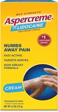 with Lidocaine Maximum Strength Pain Relief Cream, 4.3 Oz