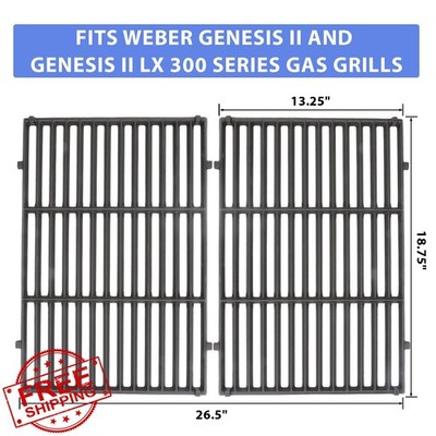 Weber Genesis II Grates and Flavorizer Bars, E/S-310, 315, 325, 330, 335