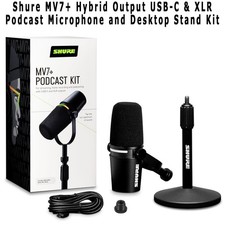 NEW Shure MV7+ Hybrid Output USB-C and XLR Po...