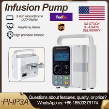 Medical Infusion Pump 1-1200ml/h, LCD, Built-in Battery, Alarms, US Warehouse
