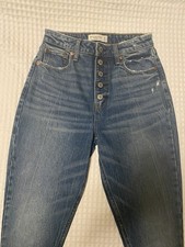 Abercrombie  Fitch Skinny High Rise Women  s Jeans Size 0/25 Blue Curve Love