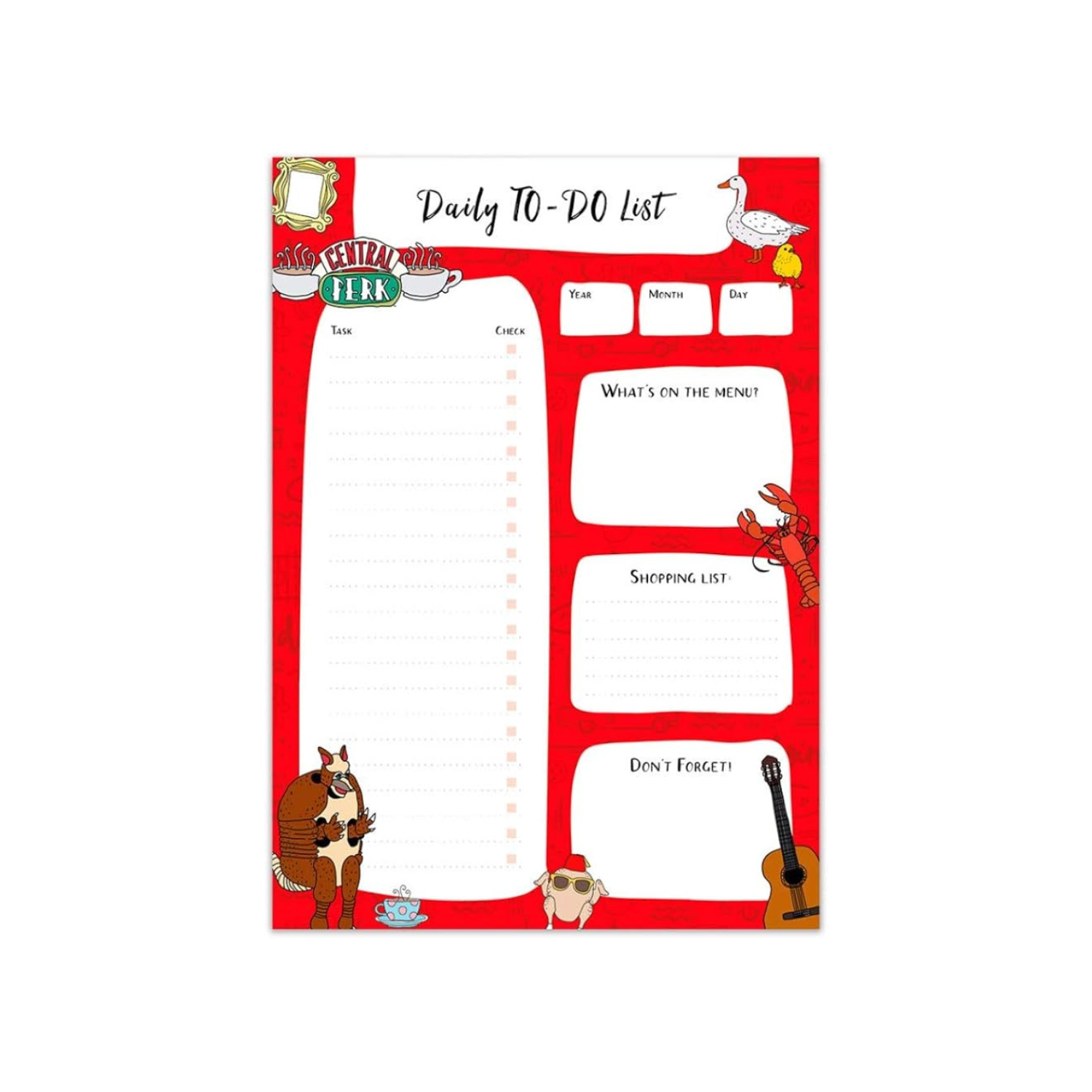  - Friends A5 Daily To-Do List Note Pad Planner - Image 2