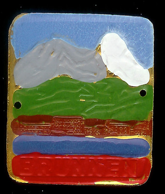 Brunnen Walking Stick Shield Badge G2532