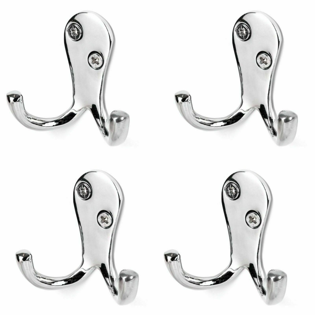 Polished Brass Coat Hooks Bathroom Luxury Gold Wall Mount Double Robe Hook - View #9