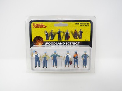 Woodland Scenics O 2721 Train Mechanics Maintenance Crew Working People Set