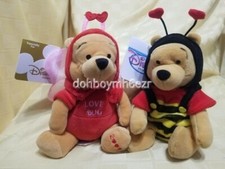 Disney Store Winnie the Pooh Bumble Bee Love Bug Firefly Bean Bag plush LOT