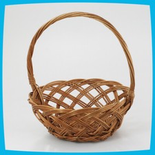 Deko Picknick Shopping Ostern Aufbewahrung braun stark Weidenkorb mit Henkel