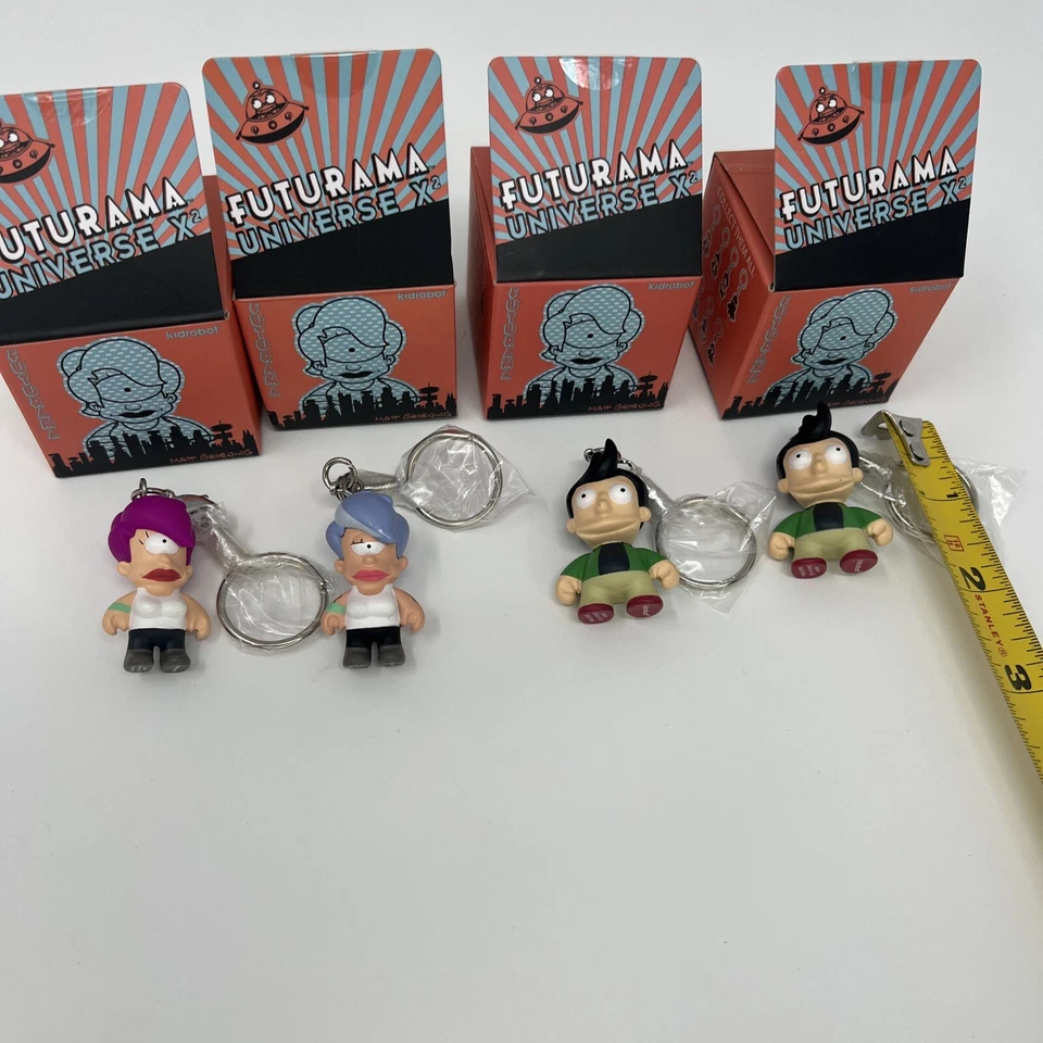 Kidrobot Futurama Vinyl Figure Keychain Blind Box Lot Old Leela Fry Universe X - Image 4 of 4