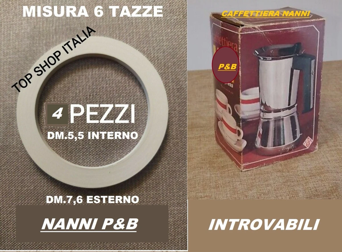 Guarnizione In Silicone Per Moka E Caffettiera - Ricambio Per 12 Tazze Con Setaccio Incluso