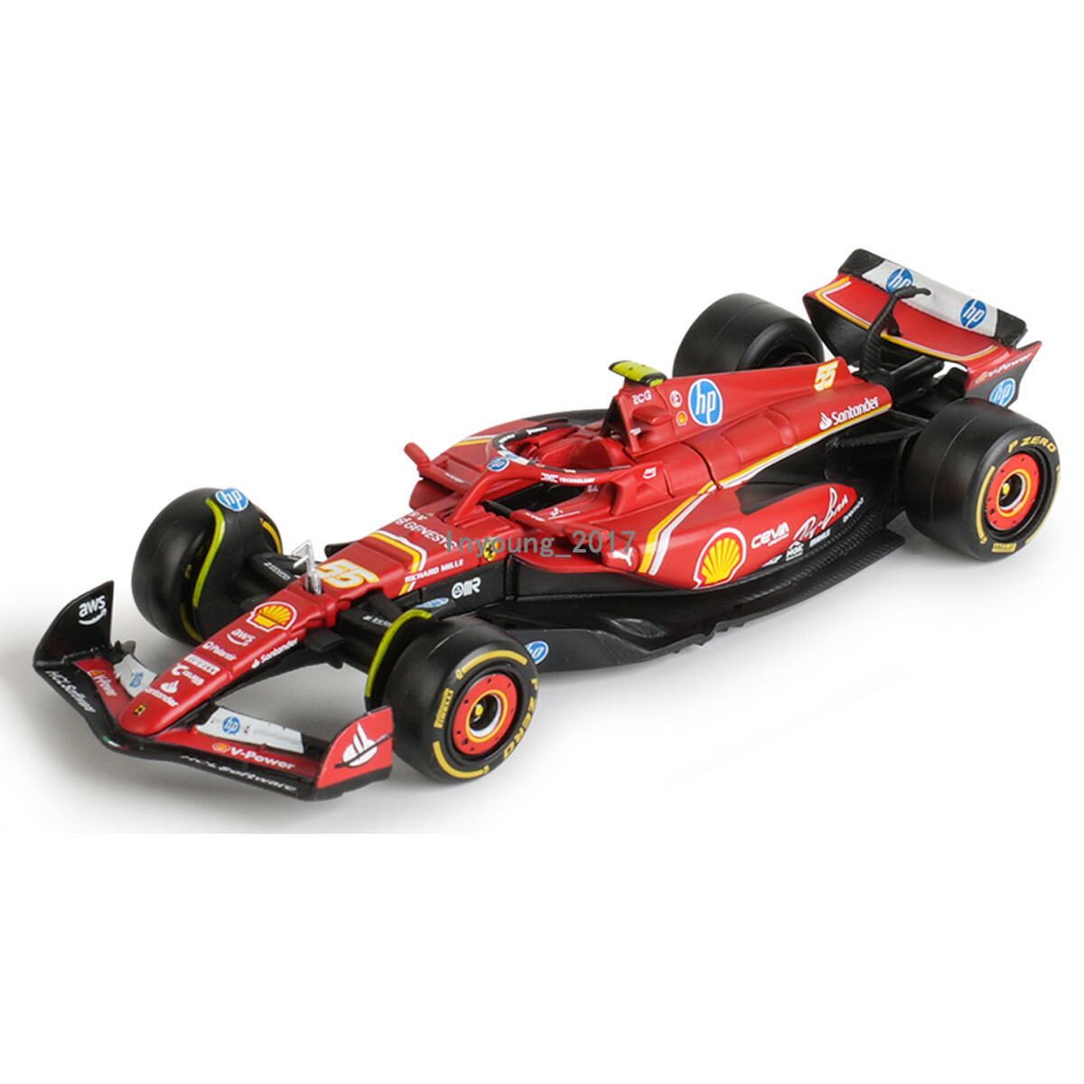 ミニカー Ferrari SF-24 FORMURA 1 ROLEX 2024 1:43 Ferrari SF-24 Model Car Diecast 2024 Formula 1 Team Carlos