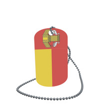 Dog Tag Flag Bunting Kranenburg Dog Tag Aluminium 30 x 50mm