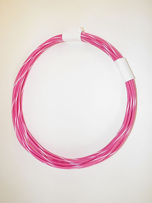 PINK/WHITE AUTOMOTIVE  WIRE 16 GAUGE HIGH TEMP GXL 25 FEET