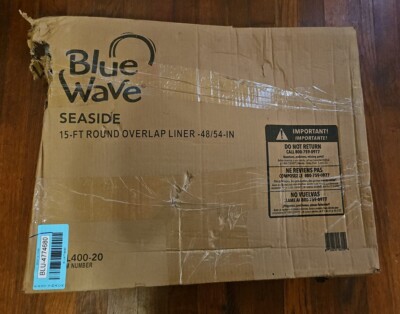 Blue Wave Seaside 15ft Round Overlap Pool Liner NL400-20