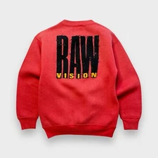 Vtg 80s Vision Street Wear Raw Vision Sweatshirt, Heavyweight, 1987, Skate, S