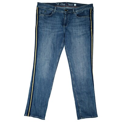 s. Oliver Denim Damen Jeans Hose Shape Slim Fit Leg stretch XXL 44 W38 L30 blau