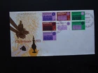 1971 Australia Christmas Issue Block Of 7 Unaddressed First Day Cover, VGC
