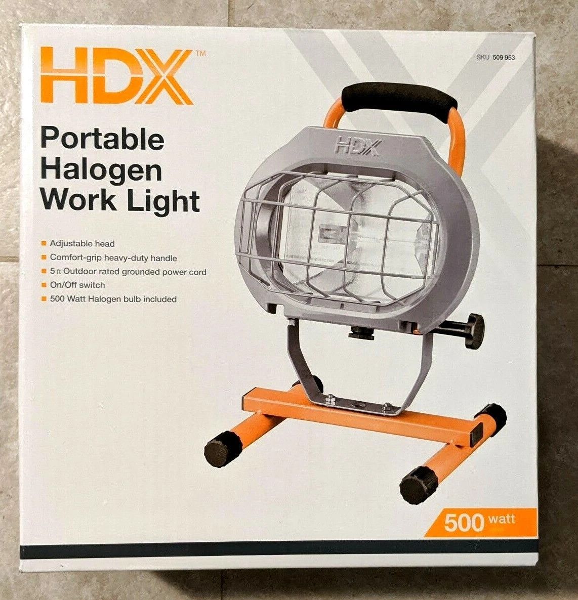 Hdx halogen work light deals