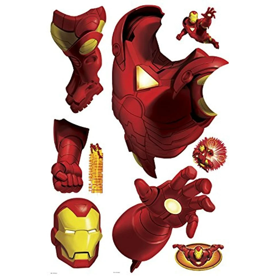 RoomMates RMK1486GM 钢铁侠去皮棒巨型墙贴花 — 第 3/3 张图片