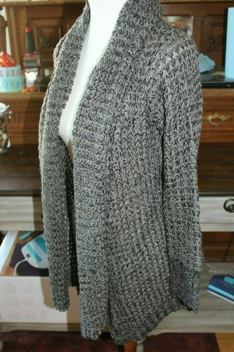 Keren Hart Gray Knit Sweater Cardigan 