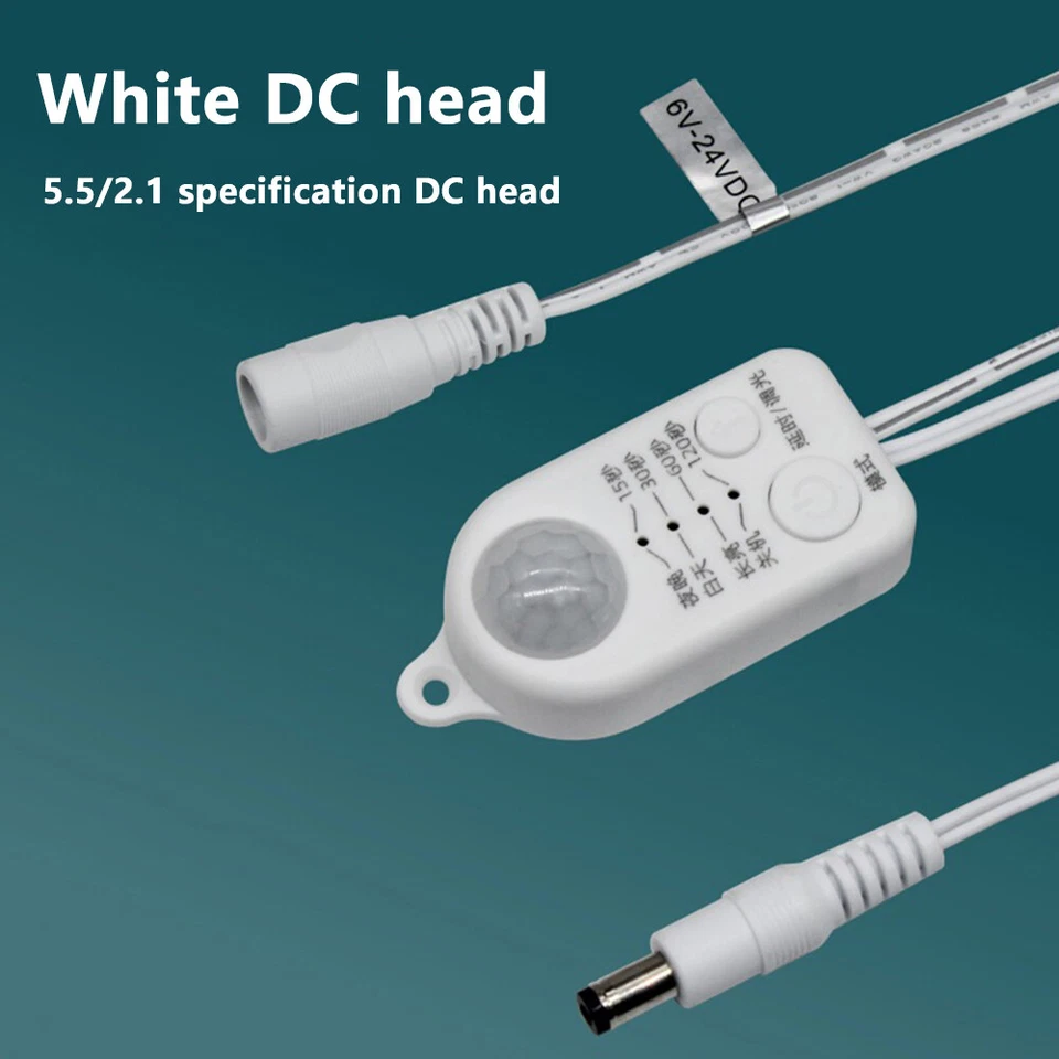 DC 5V-24V 5A PIR Motion Human Infrared Sensor Light Control Switch with DC Cable - Image 4 of 4