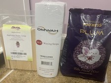 Waxness Wax Necessities Film Hard Wax Plum 35.27oz Lot 3 Items.READ