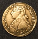 JETON LOUIS XVI Écu dit “aux branches d'olivier” 1786 Bayonne silver Very Rare