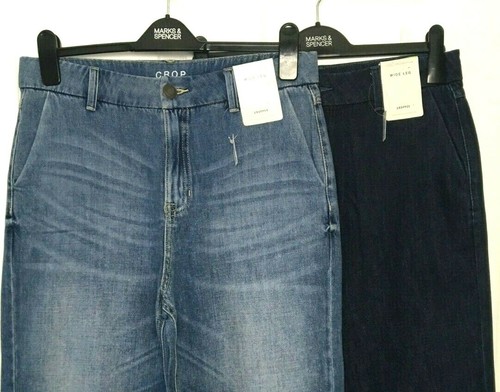 M\u0026S Ladies Jeans Blue Soft Cotton 