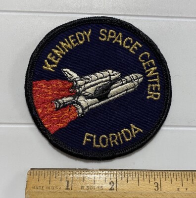 Kennedy Space Center Florida Shuttle Launch Rockets 3.5'' Round Embroidered Patch