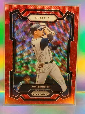 2024 Panini Prizm Baseball Ruby Wave #138 Jay Buhner Seattle
