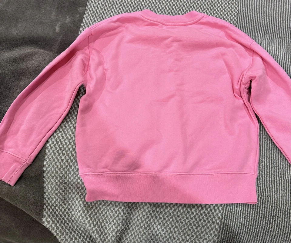 Burberry Kids Pink Floral Print Cotton Long Sleeve Sweatshirt  - Image 2 of 4