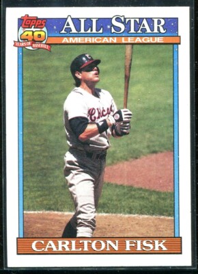 1991 Topps 40 Years All Star Carlton Fisk 393 Chicago White Sox | eBay