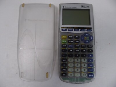Texas Instruments TI-83 Plus Silver Ed. Clear Calculator -  For Parts or Repair