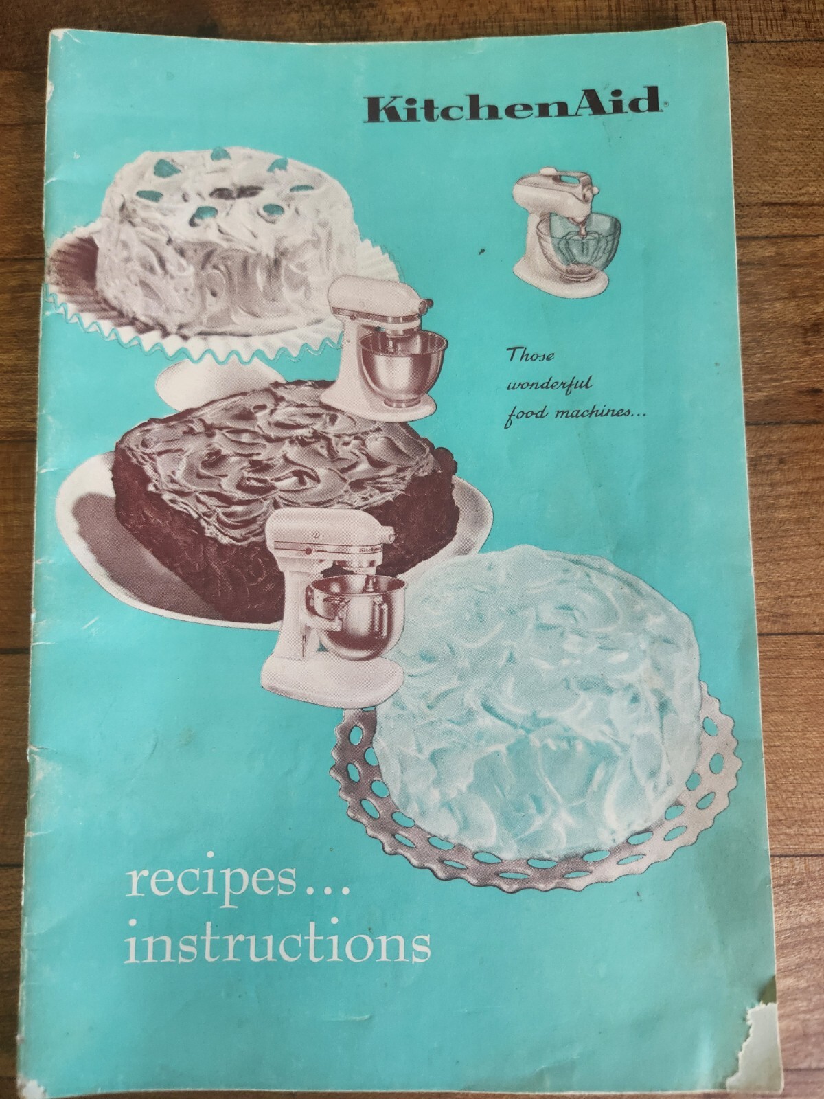 Vintage KitchenAid Hobart 1962 Recipes Instructions Booklet 4-C, K45 K5-A EUC