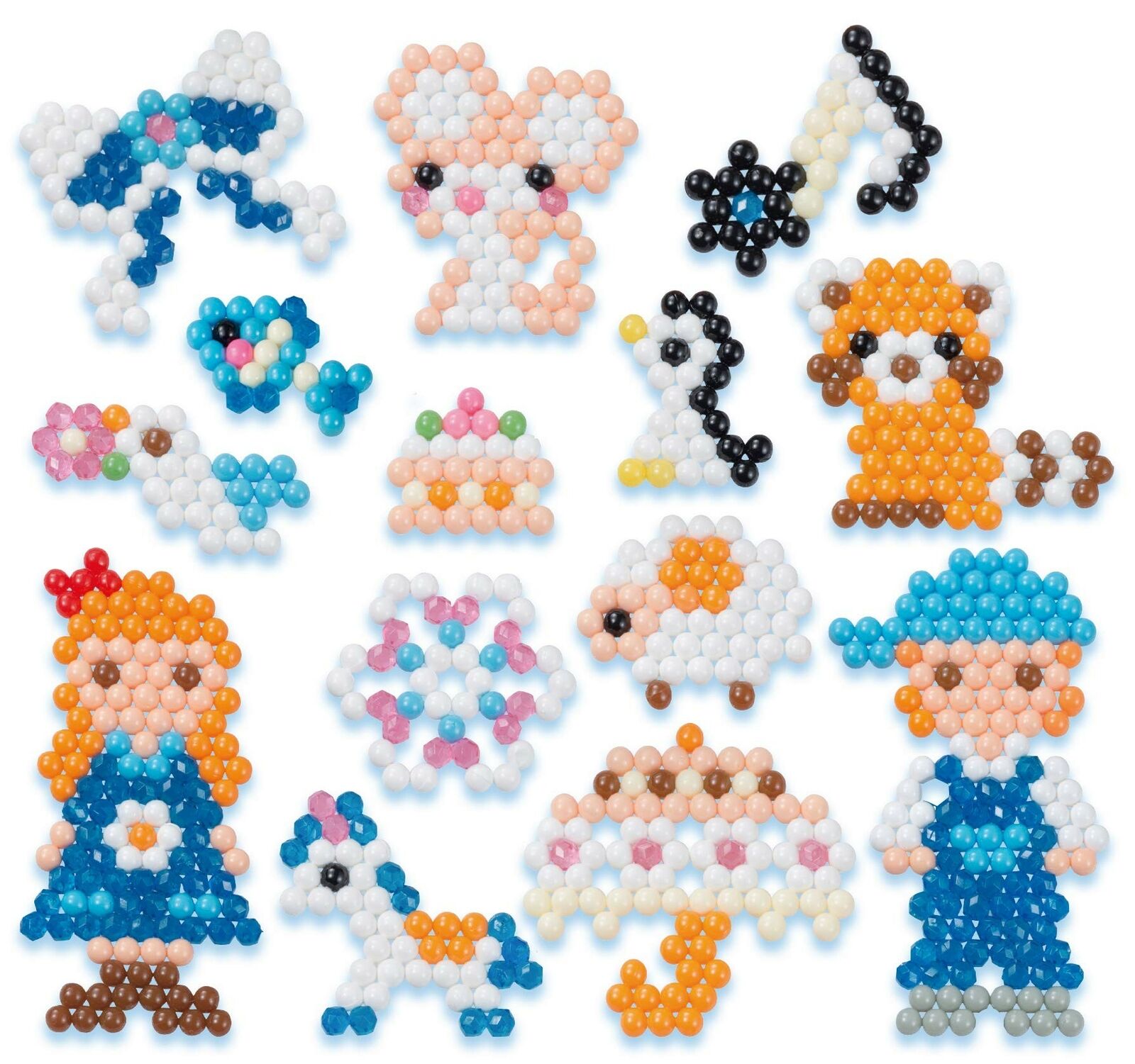 Новогодние игрушки из Аква Бидс. Мозаика Аква Бидс. AQUABEADS корги. Аква мозаика Aqua Beads.